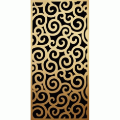 Panel Circle Gold Free DXF File