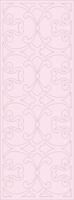 Panel Floral Lattice Stencil Room Divider For Laser Cut Free Vector File