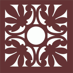 Panel Room Divider Seamless Grill Pattern For Laser Cutting Free DXF File