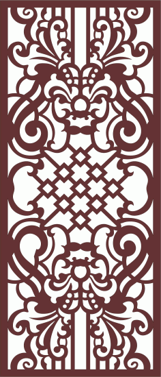 Panel Screen Room Divider Pattern For Laser Cutting Free DXF File