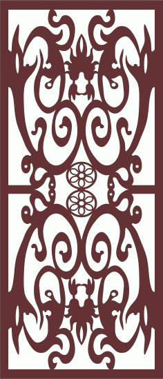 Panel Screen Room Divider Patterns For Laser Cut Free Vector File