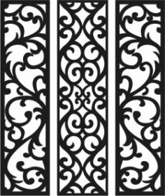 Panel Seamless Theme For Laser Cut Cnc Free Vector File