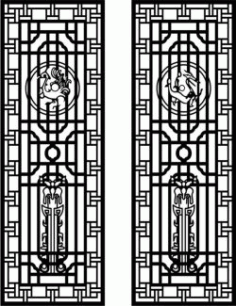 Panels Floral Lattice Stencil Room Divider Seamless Designs Set Free DXF File