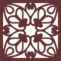 Panels Grill Room Divider Seamless Design For Laser Cutting Free DXF File