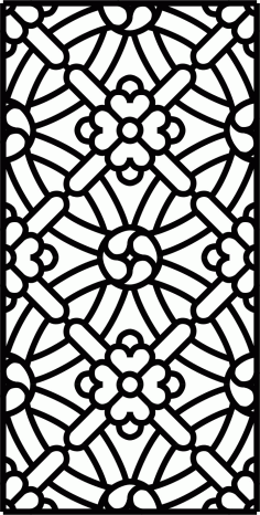 Panels Lattice Room Divider Free DXF File