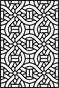 Panels Lattice Room Divider Pattern Free DXF File