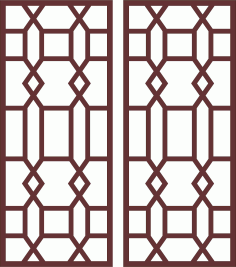 Panels Room Divider Jali Seamless For Laser Cut Free Vector File