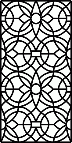Panels Room Divider Lattice Seamless Free DXF File