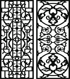 Panels Room Divider Seamless For Laser Cutting Free DXF File