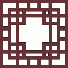 Panels Room Divider Seamless Grill Pattern For Laser Cutting Free DXF File