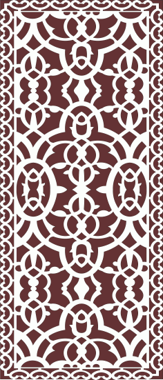 Panels Room Divider Seamless Pattern For Laser Cutting Free DXF File