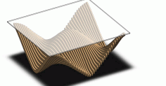 Parametric Wood Table For Laser Cut Free DXF File