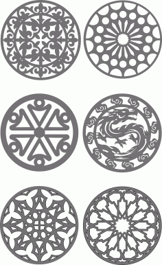 Partition Indoor Panel Room Divider Seamless Grill Set For Laser Cutting Free DXF File