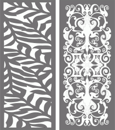Partition Indoor Panel Screen Room Divider Patterns For Laser Cutting Free DXF File