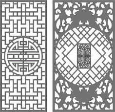 Partition Indoor Screen Room Divider Patterns For Laser Cutting Free DXF File