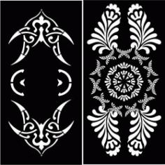 Partition Of Arab Screen For Laser Cut Cnc Free DXF File