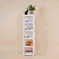 Partition Rack Storage Shelf Template For Laser Cutting Free Vector File