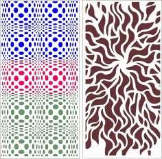 Partition Screens Pair For Laser Cut Free Vector File