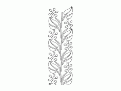 Pattern Floral Free DXF File