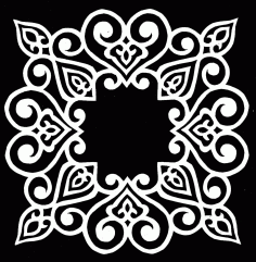 Pattern Panel Screen Free DXF File