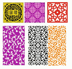 Pattern Screen Panel 1551 Free Vector File