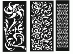 Pattern Screen Panel 1553 Free Vector File
