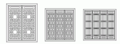 Pattern Screen Panel 1555 Free Vector File