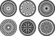Pattern Screen Panel 1556 Free Vector File