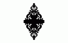 Pattern Sign Design Free DXF File