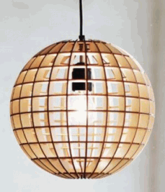 Pendant Light Laser Cut Free DXF File
