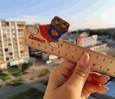 Personalized Kids Rulers Laser Cut Free Vector File