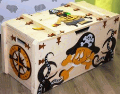 Pirate Box For Laser Cut Cnc Free DXF File