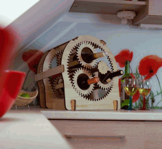 Planetary Gear Wine Stand 10mm Free DXF File