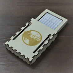 Plywood Engraved Cigarette Case Laser Cut Free Vector File, Free Vectors File