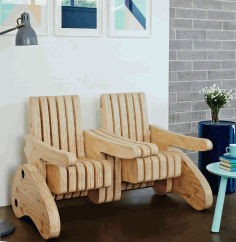 Plywood Multi Function Seat Free Vector File