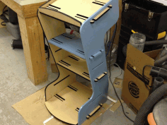 Plywood Podium Lecture Stand Laser Cut Free Vector File