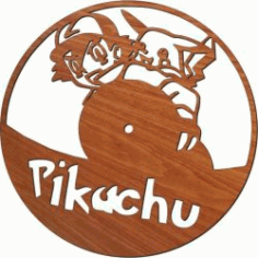 Pokemon Wall Clock For Laser Cut Plasma Free DXF File