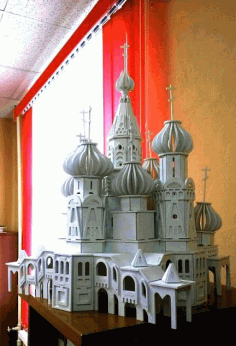 Pokrovsky Sobor For Laser Cut Free Vector File