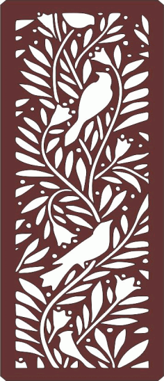 Privacy Bird Screen Separator Indoor Outdoor For Laser Cutting Free DXF File