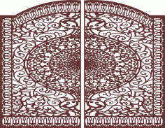 Privacy Lattice Separator Gate Seamless Design Free DXF File