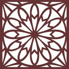 Privacy Partition Indoor Panel Grill Room Divider Pattern For Laser Cutting Free DXF File