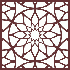 Privacy Partition Indoor Panel Grill Room Divider Seamless Design Pattern For Laser Cutting Free DXF File
