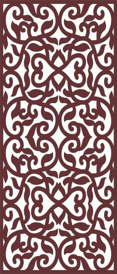 Privacy Partition Indoor Panel Room Divider Lattice Free DXF File