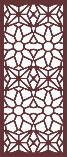 Privacy Partition Indoor Panel Screen Room Divider Seamless Design For Laser Cutting Free DXF File