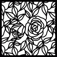 Privacy Partition Indoor Panels Room Divider Floral Lattice Stencil Pattern Free DXF File