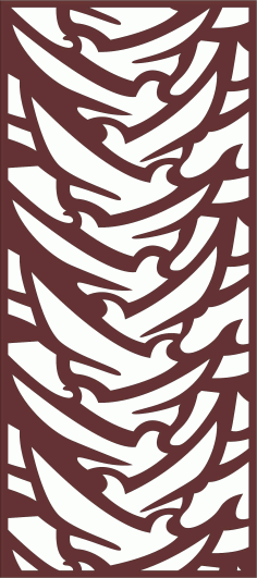 Privacy Partition Indoor Panels Room Divider Seamless Pattern Cnc Laser Cutting Free DXF File