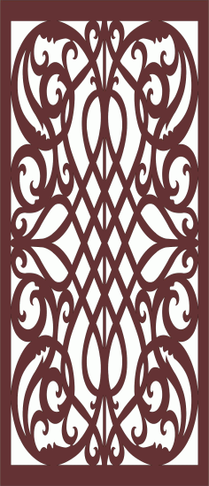 Privacy Partition Indoor Panels Screen Room Divider Seamless Design For Laser Cutting Free DXF File