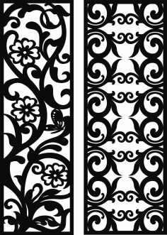 Privacy Partition Panel Lattice Room Divider Seamless Designs For Laser Cut Free Vector File