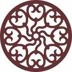 Privacy Partition Round Grill Divider For Laser Cut Free Vector File