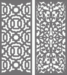Privacy Partition Sample Baffle For Laser Cut Free Vector File